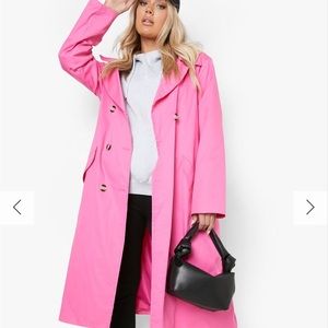 NWOT Pink trench coat